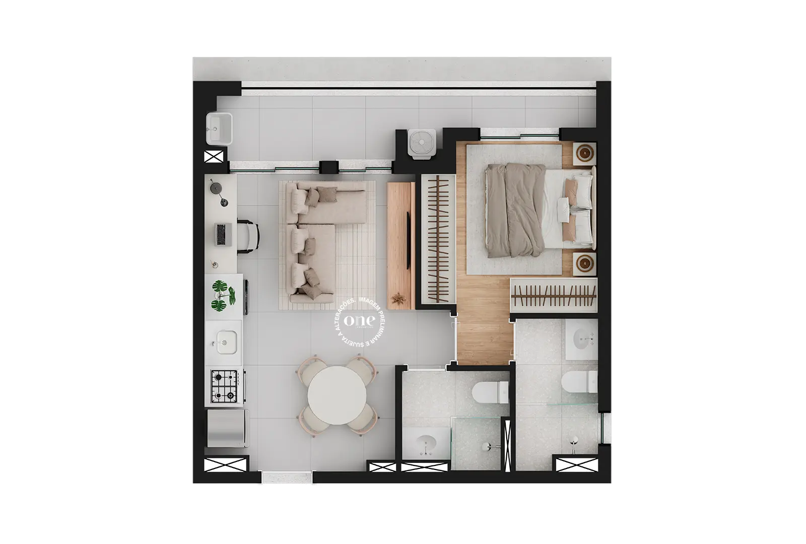 Implantação pavimento 17 Made Higienópolis