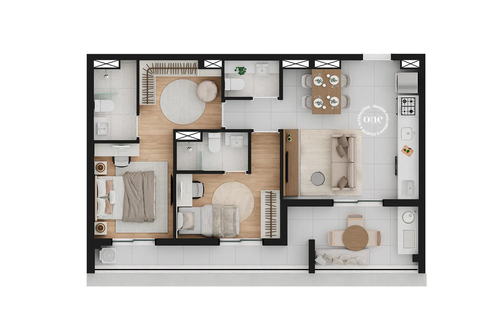 Implantação pavimento 17 Made Higienópolis